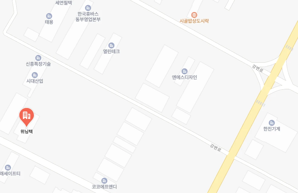 위닝텍 주변 지도